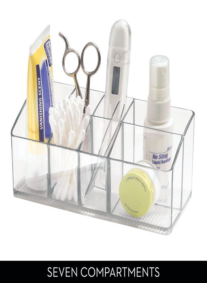 InterDesign iDesign Vanity Organizer for Bathroom Countertop - Storage for Makeup or First Aid Supplies - Clear - Image 3